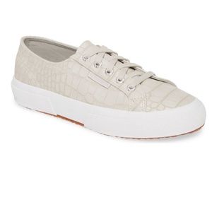 Superga Croc Embossed Sneakers W Size 7.5 NWOT